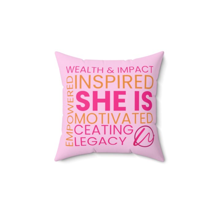 Spun Polyester Square Pillow - Image 4