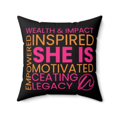 Spun Polyester Square Pillow