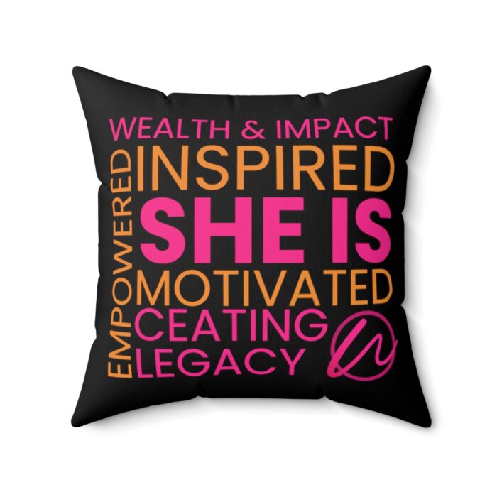Spun Polyester Square Pillow