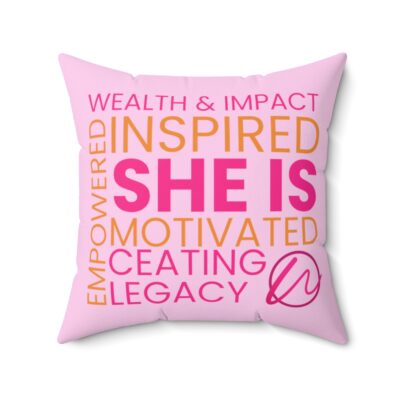 Spun Polyester Square Pillow